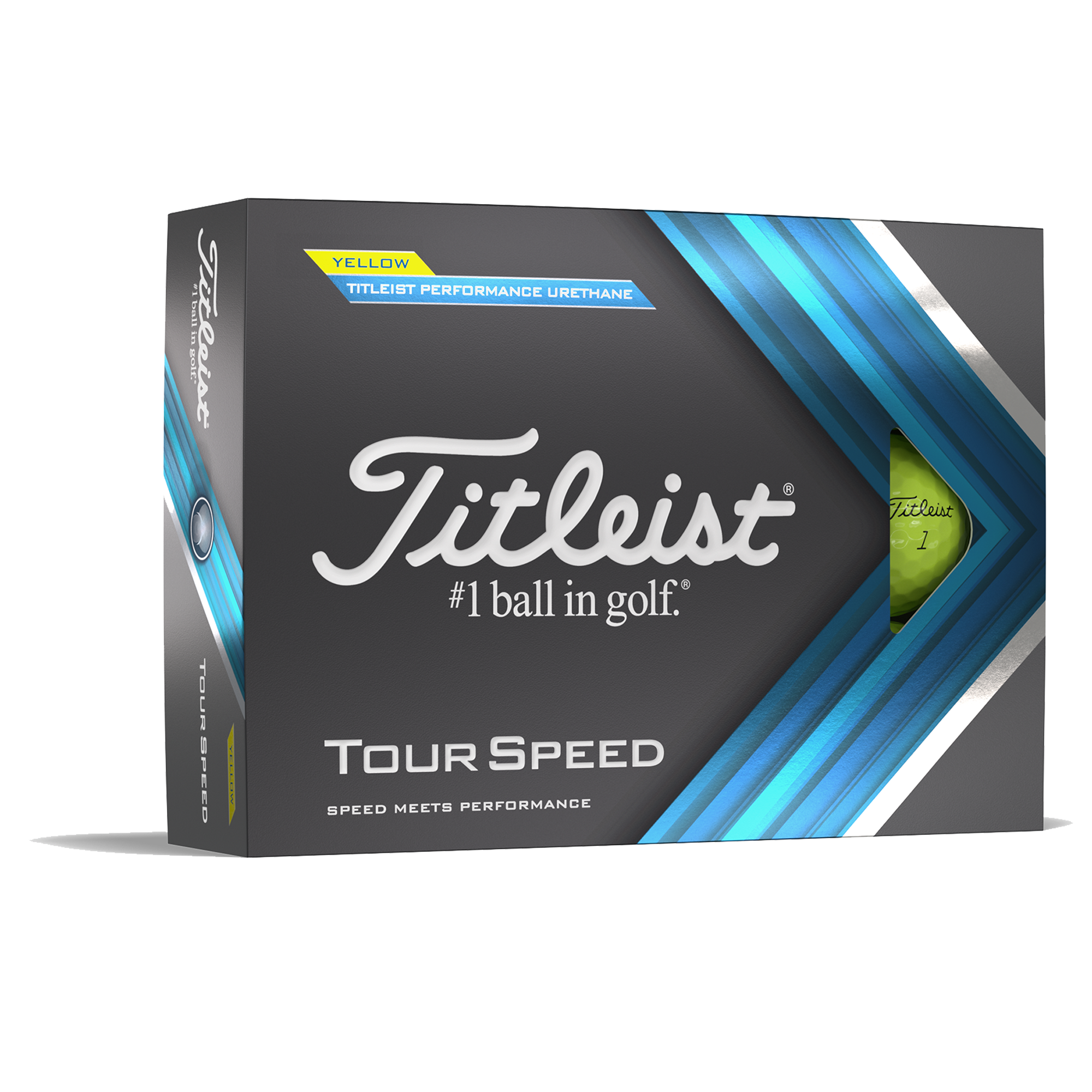 Titleist Official Tour Speed Yellow Golf Balls - Dozen