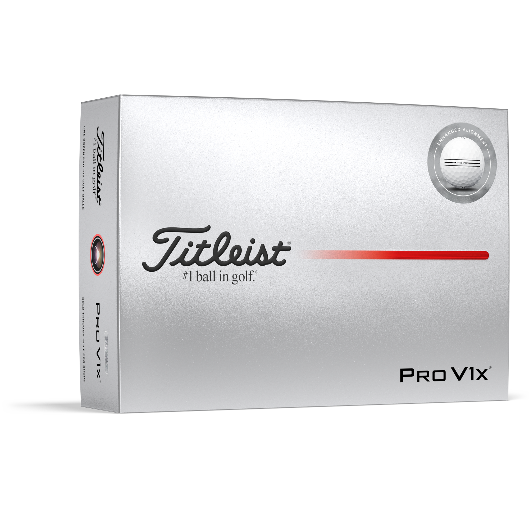 Titleist Official Pro V1x Enhanced Alignment Golf Balls - Dozen