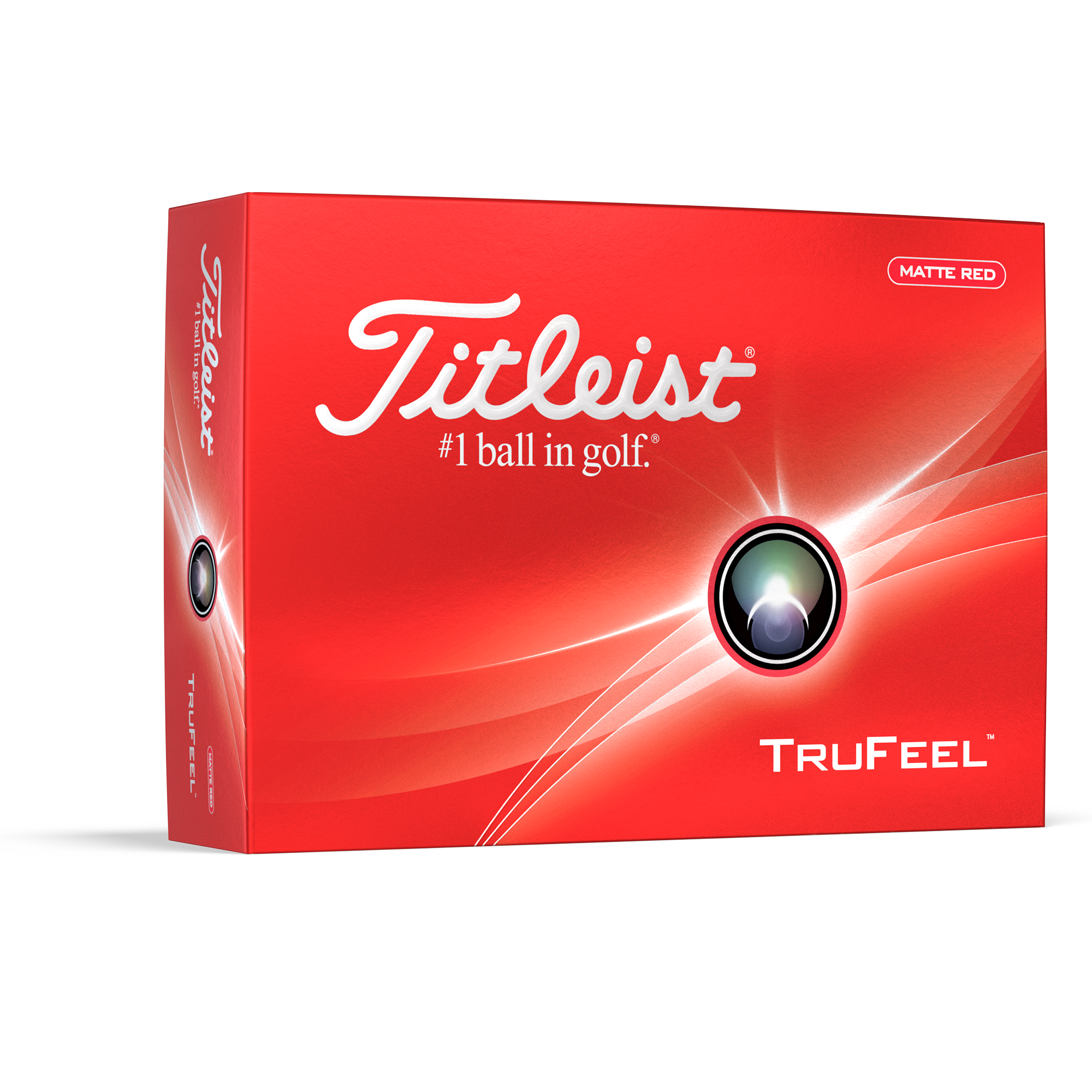 Titleist Official TruFeel Matte Red Golf Balls - Dozen