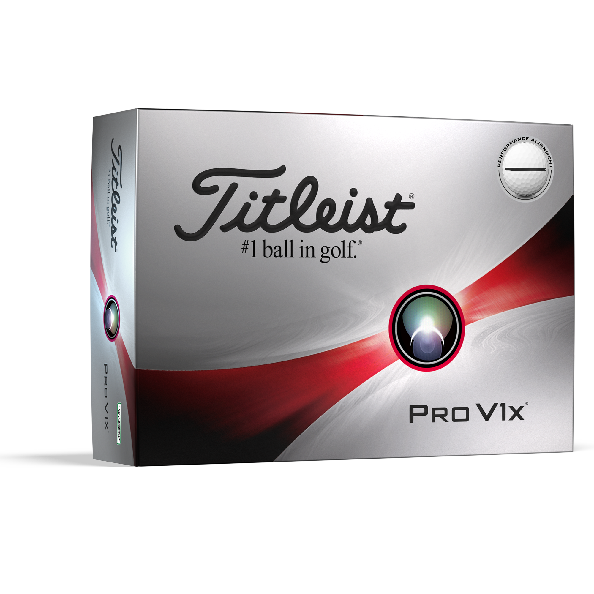 Titleist Official Pro V1x Performance Alignment Golf Balls - Dozen