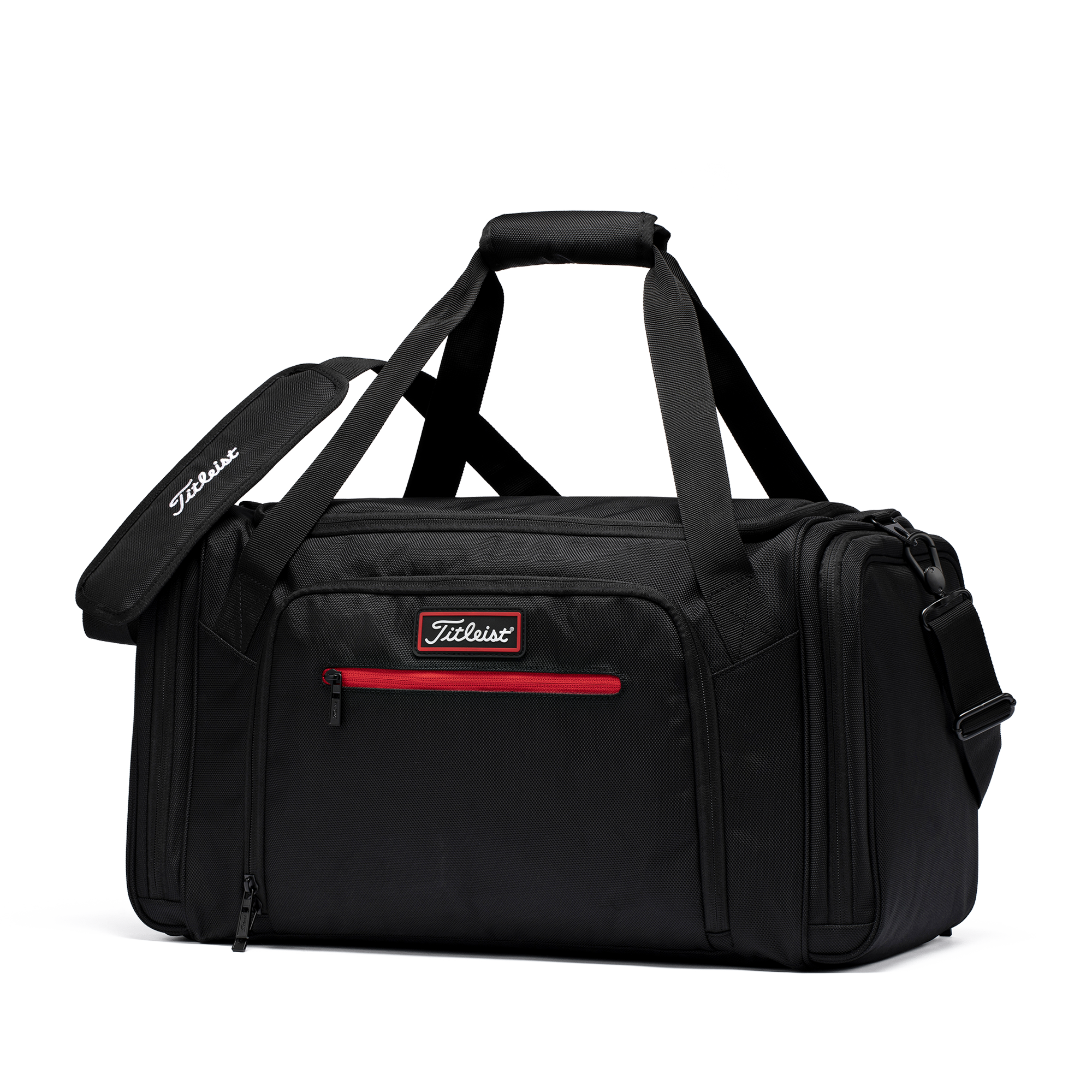 Titleist Official Players Duffel Bag in Black/Red