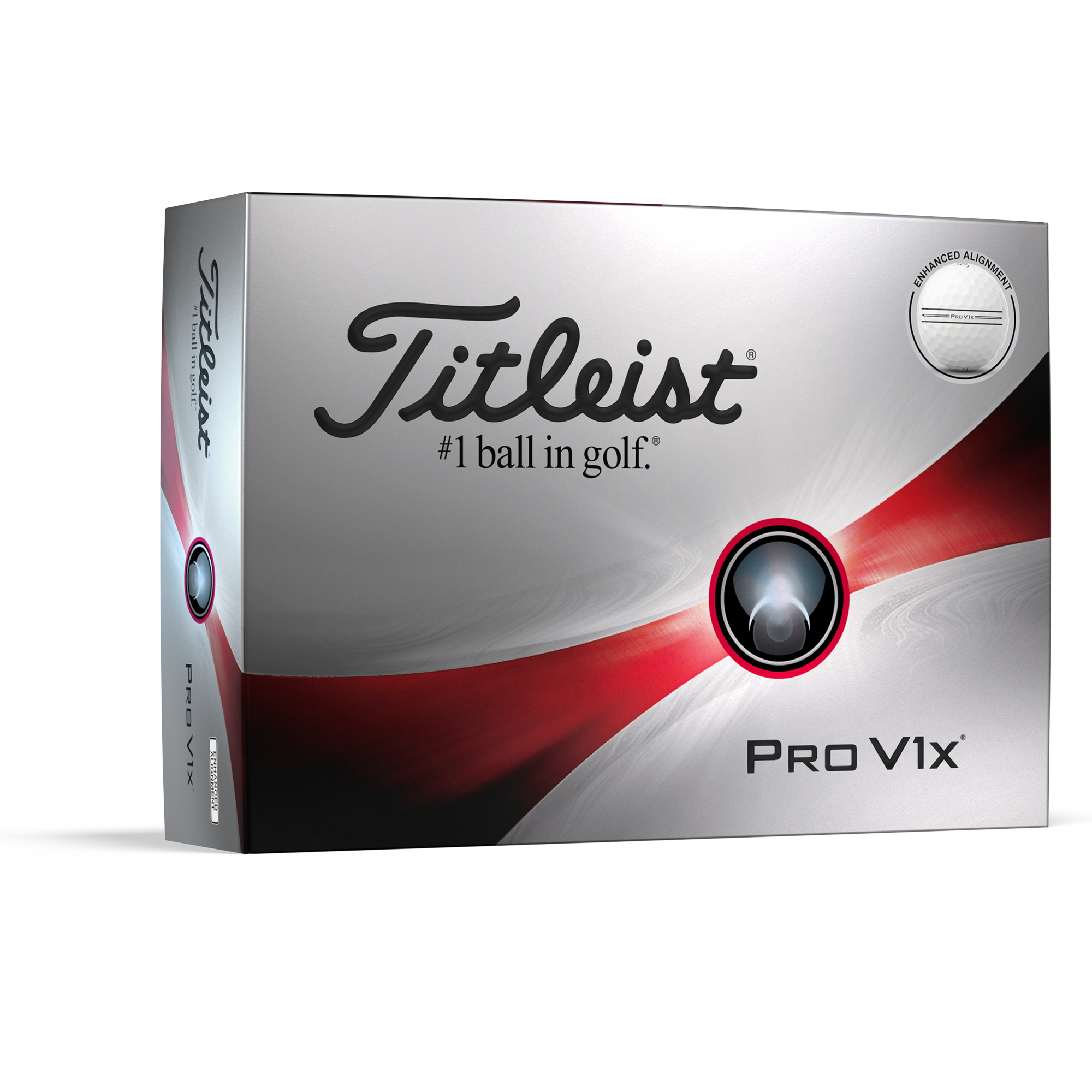 Titleist Official Pro V1x Enhanced Alignment Golf Balls - Dozen