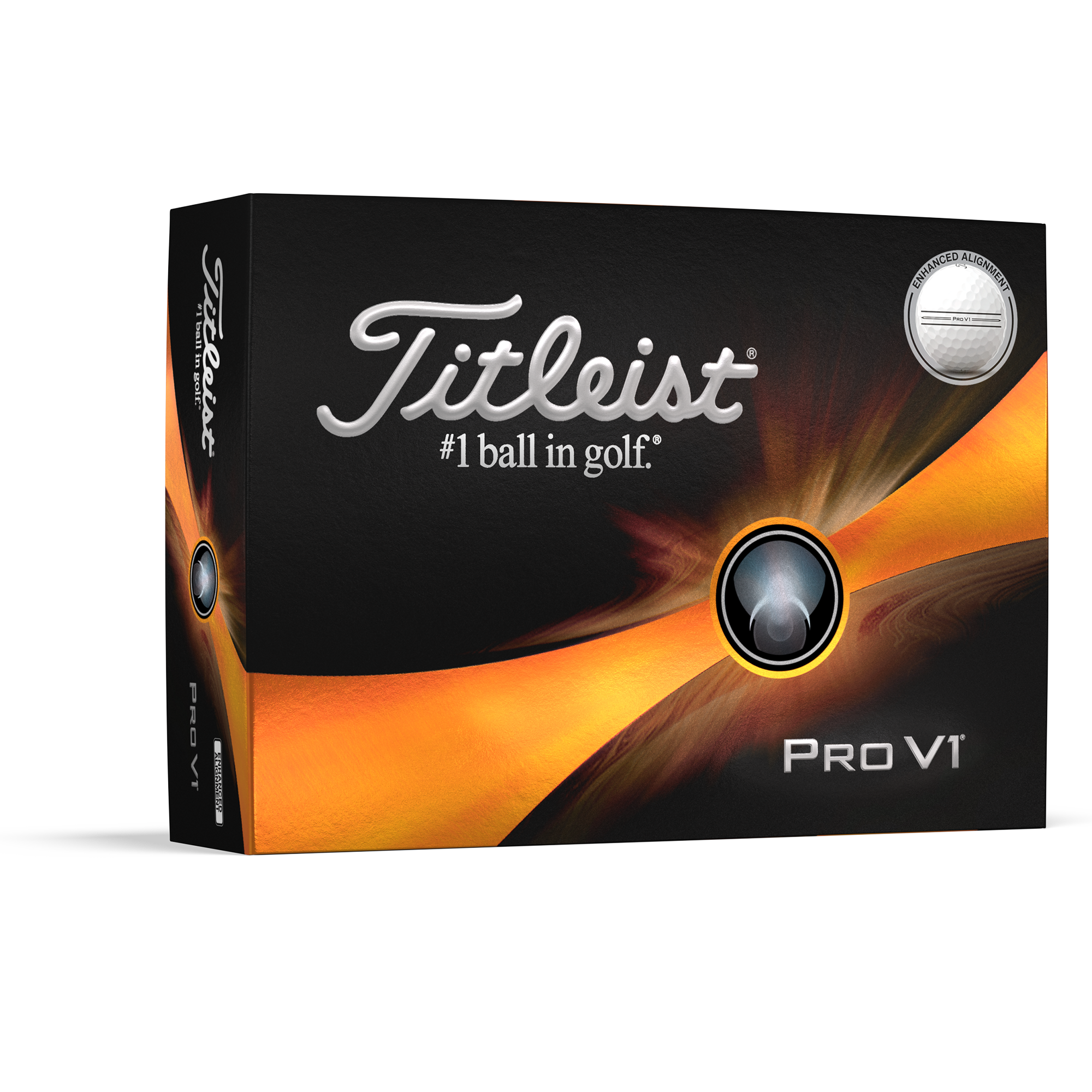 Titleist Official Pro V1 Enhanced Alignment Golf Balls - Dozen