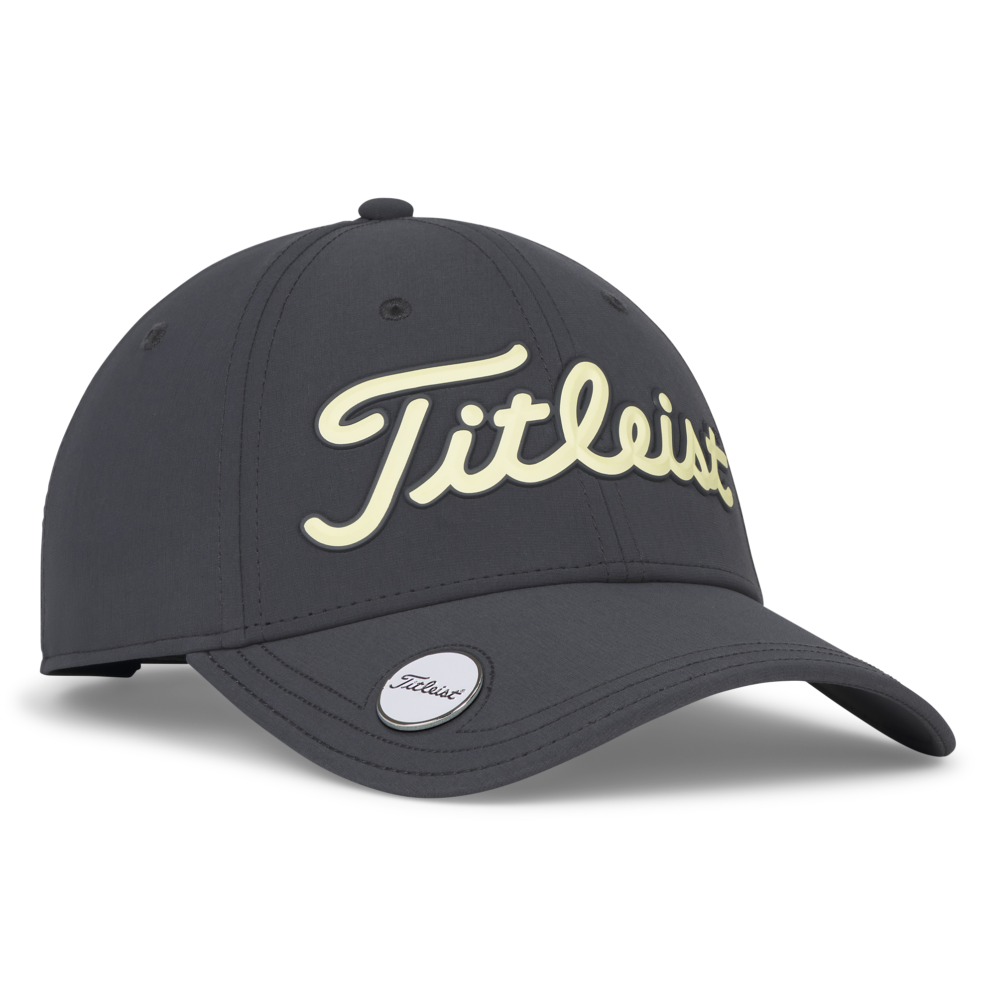 Titleist Official Women's Players Performance Ball Marker in Charcoal/Lemon