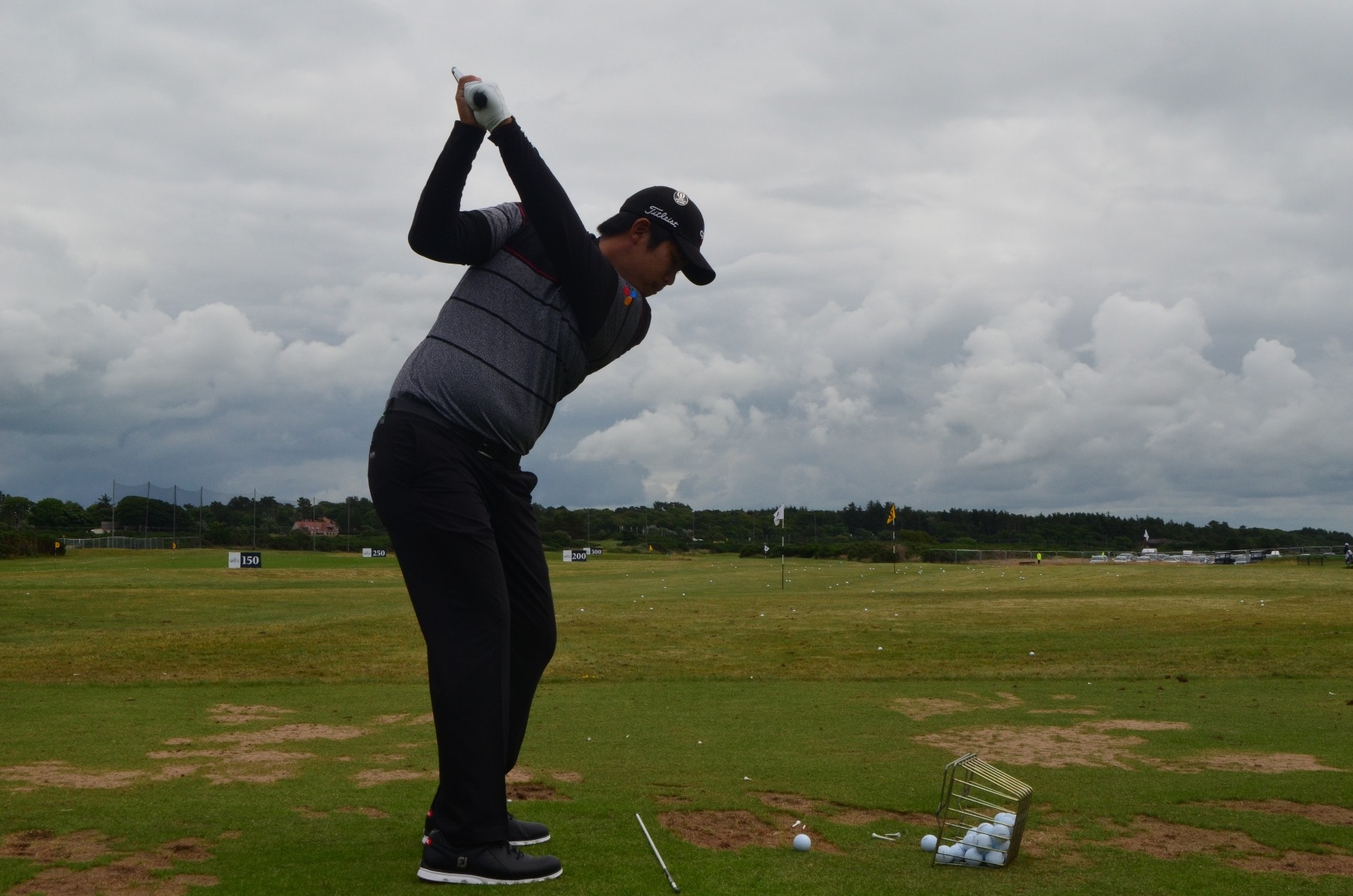 Ben An dialing his irons in on the range.  