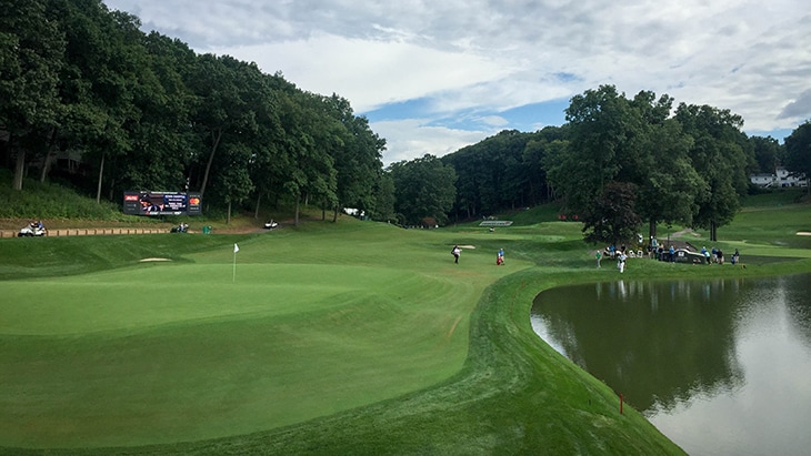 No. 15 is a short par-4 at 296 yards that will...