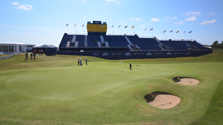 The 18th hole at Royal Birkdale Golf Club