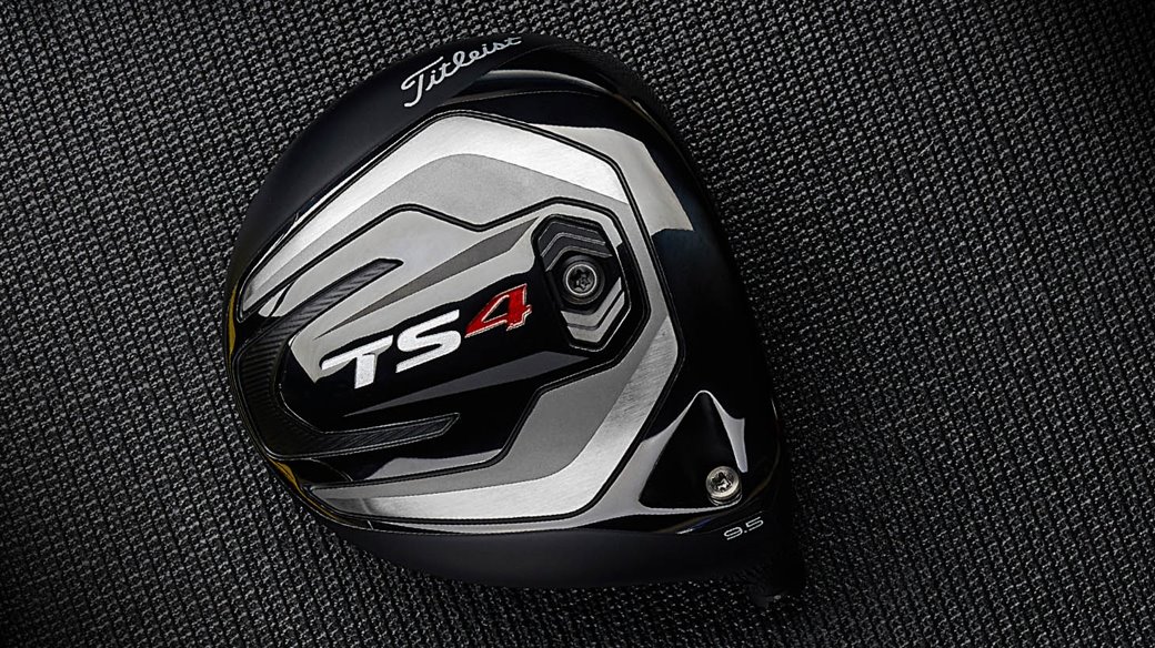 Titleist TS4 golf driver club head close up