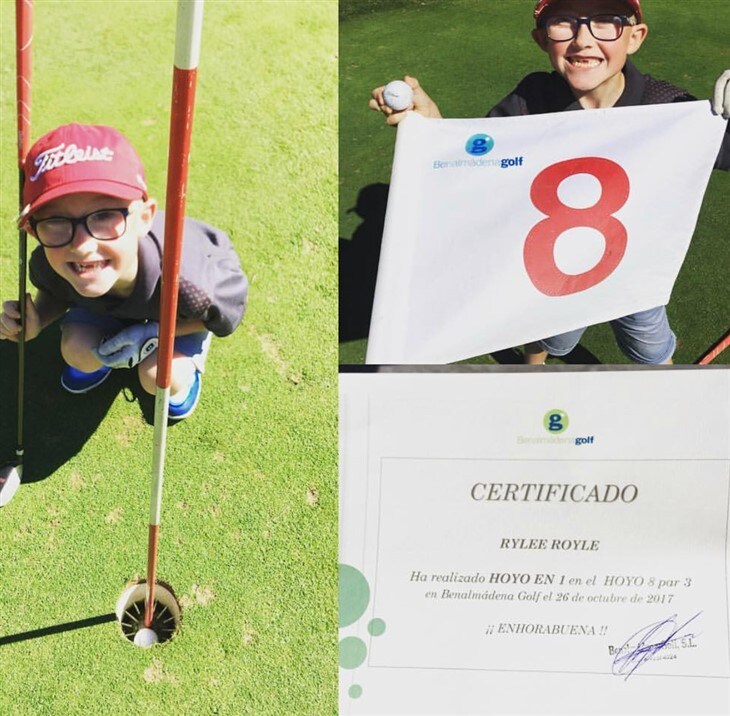 Rylee Royle, 8 years old, hole in one!