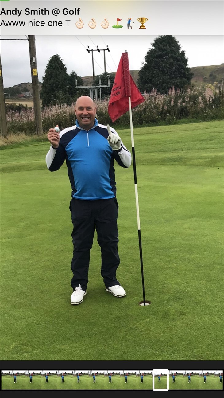 1st competitve hole in one leads to course record