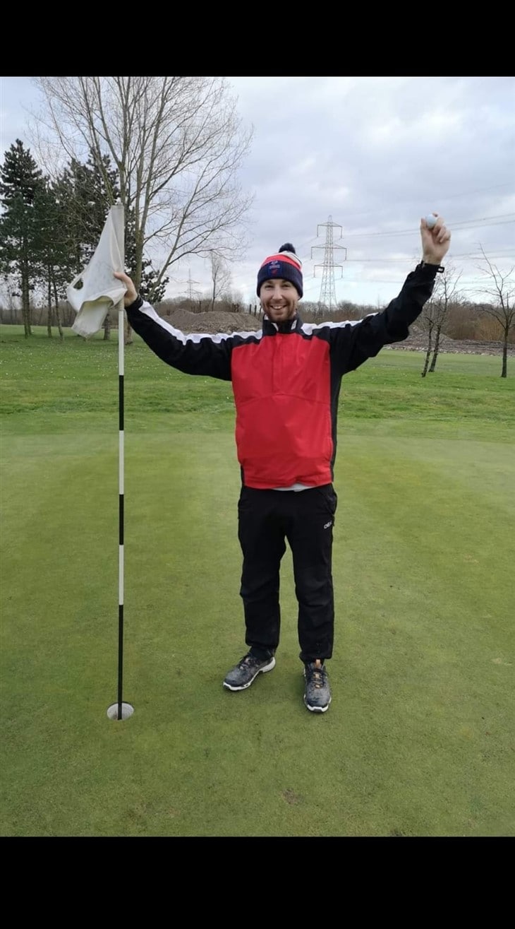 Saturday 1st February, Drax Golf Club. My first hole in 1.